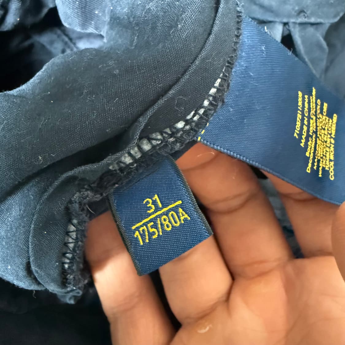 폴로 랄프로렌 깃발 자수 바지 상품이미지6