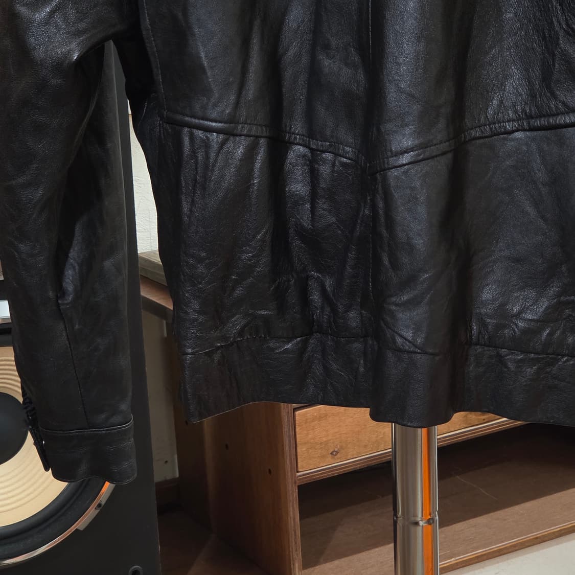 빈티지 리얼 레더 양가죽 봄버 자켓 상품이미지8
