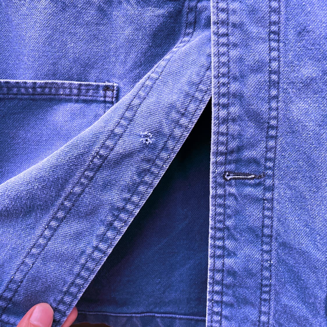 50s-70s 프렌치 워크 자켓 /빈티지 초어 자켓 워크 웨어 상품이미지5