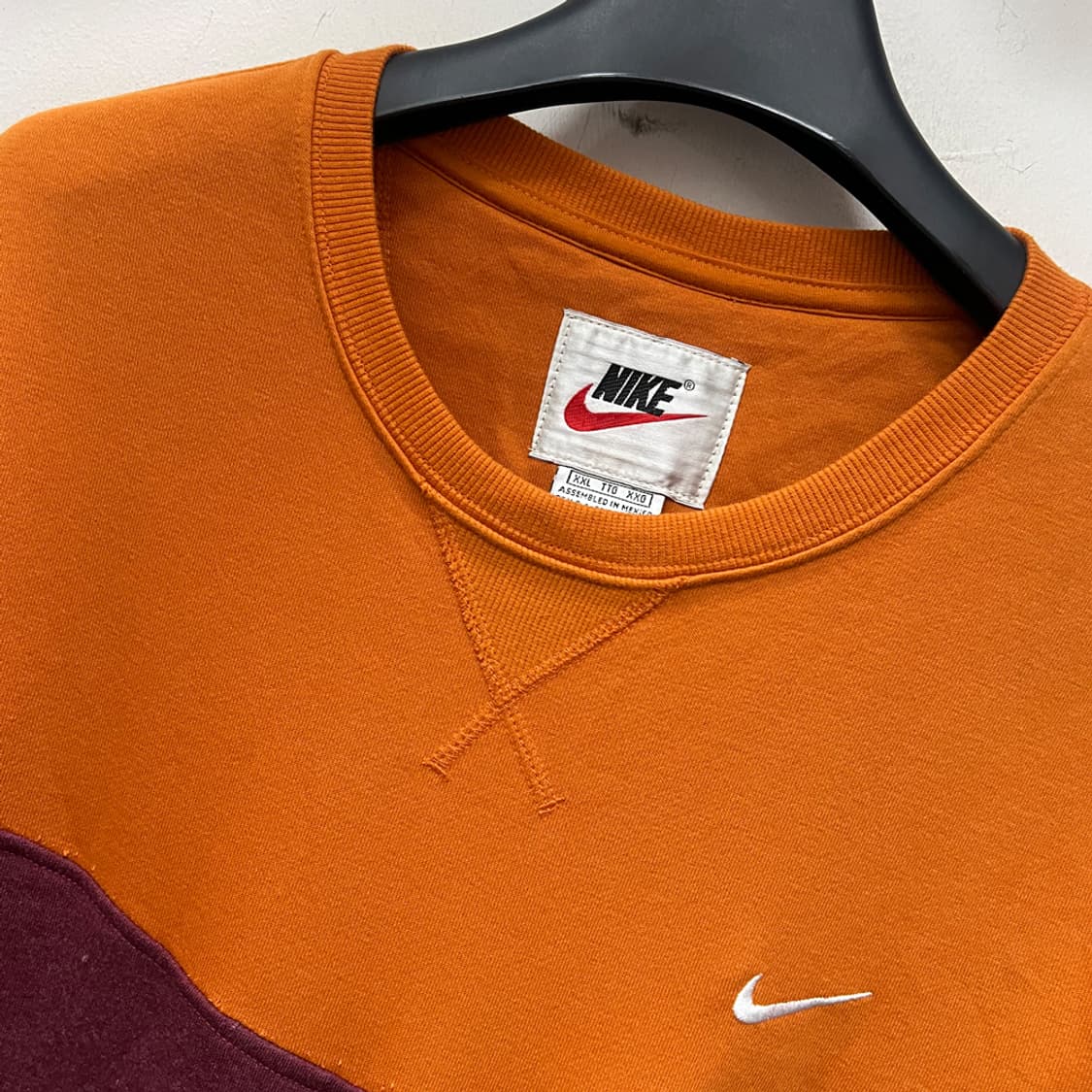 90s 나이키 올드스쿨 컬러블럭 맨투맨 2XL 상품이미지3