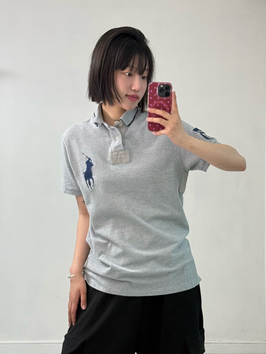 폴로 그레이 빅포니 pk 반팔티 상품이미지5