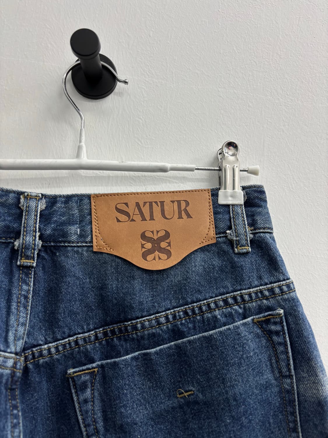 SATUR 캘리포니아 해변 워싱 데님 버뮤다 팬츠 상품이미지6