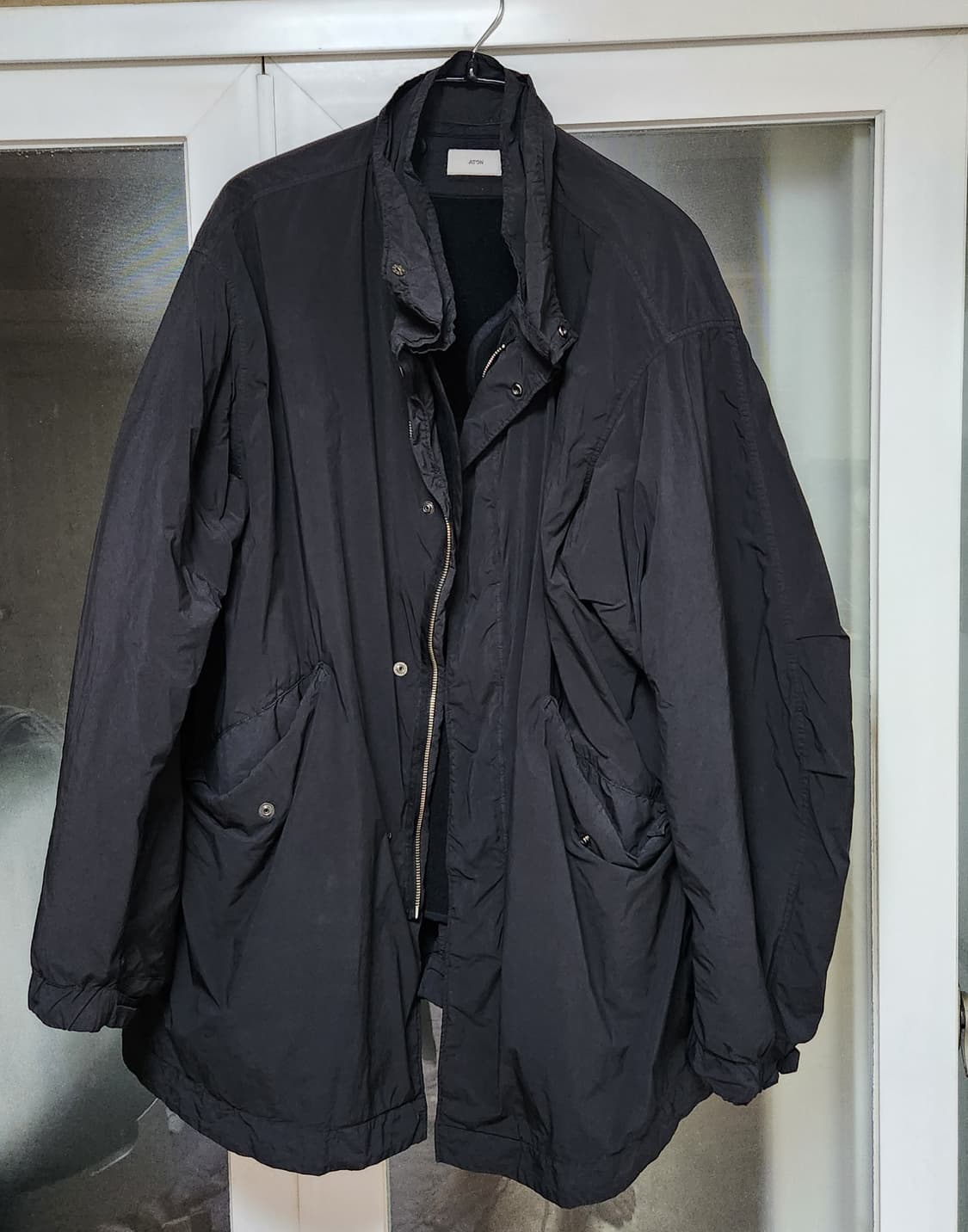 aton 25fw short mods coat 블랙 6사이즈 상품이미지2