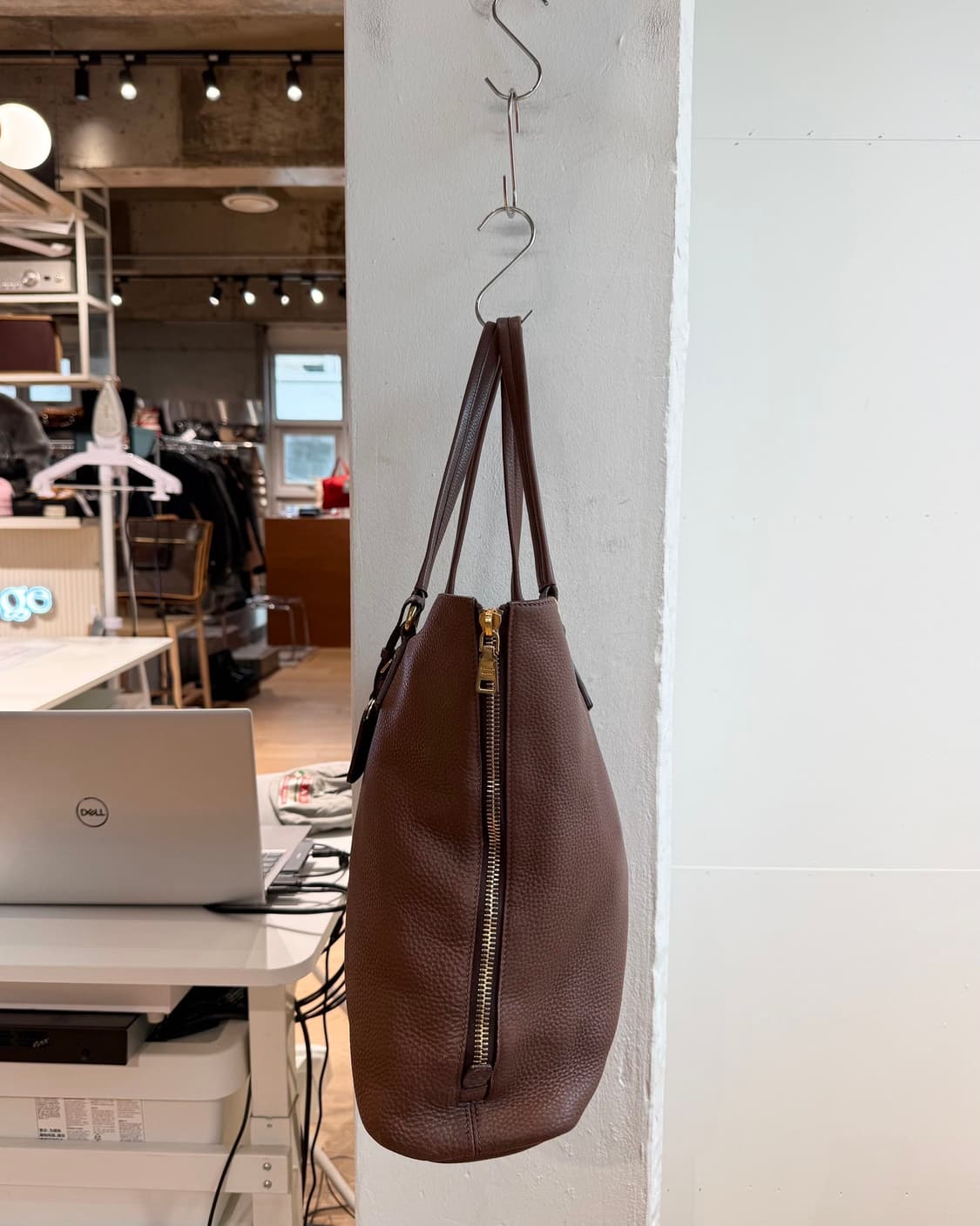 프라다 브라운 비텔로 다이노 집업 숄더백 상품이미지6