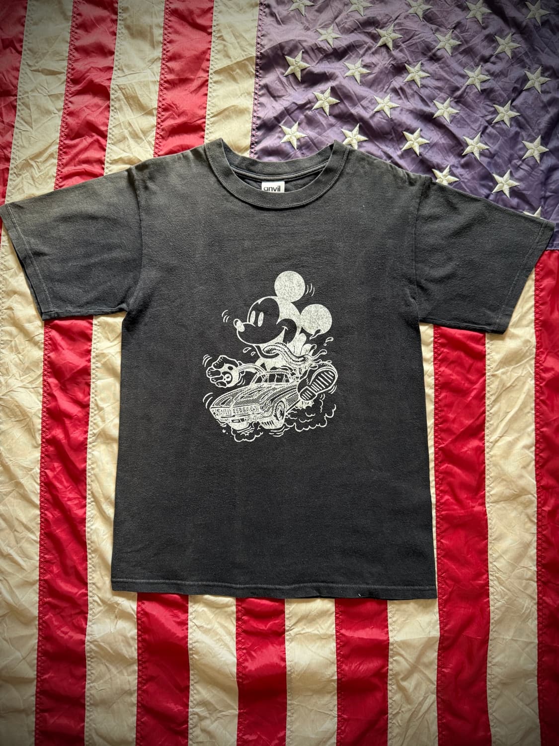 SunFaded Black Mickymouse T-shirt 상품이미지1