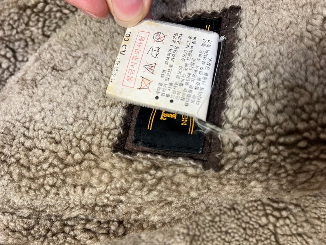 B-3 양가죽 무스탕자켓 XL 상품이미지10