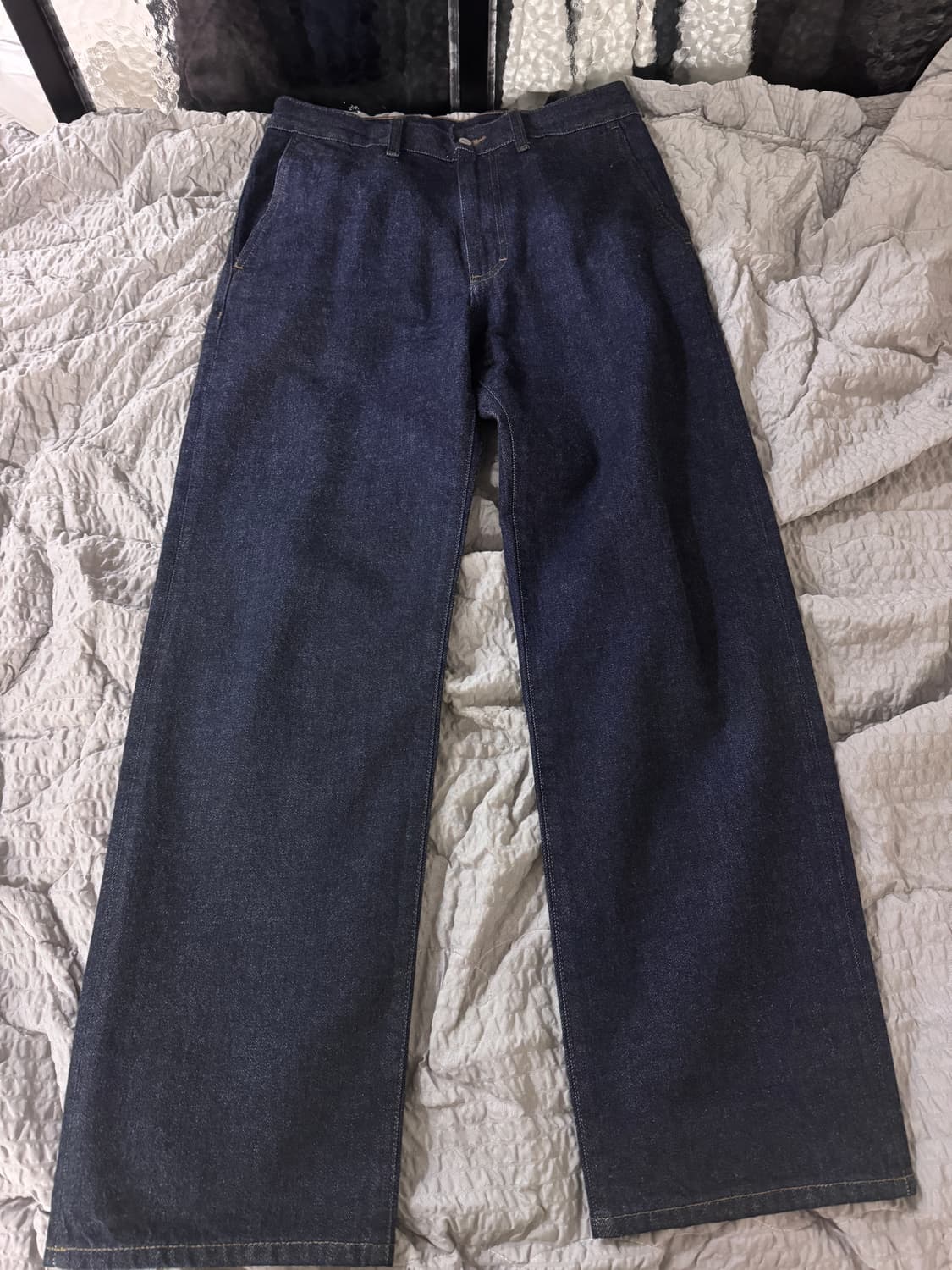 포터리 원워시드 스트레이트 데님 블루2 0사이즈 상품이미지2