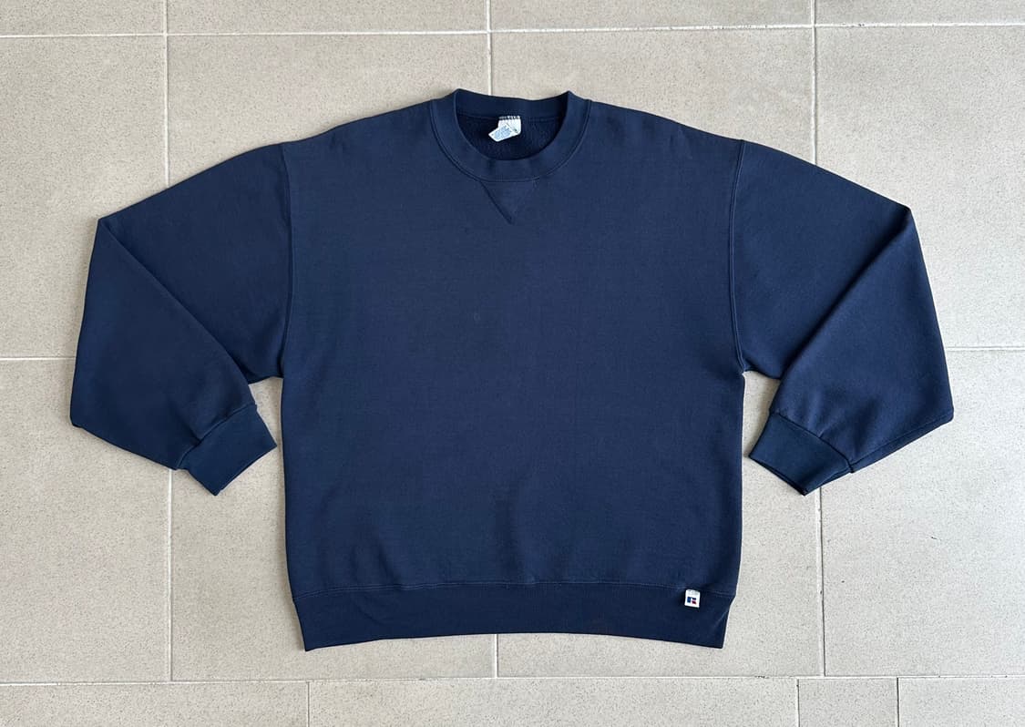90s 빈티지 러셀 스웻셔츠 네이비 L 상품이미지1