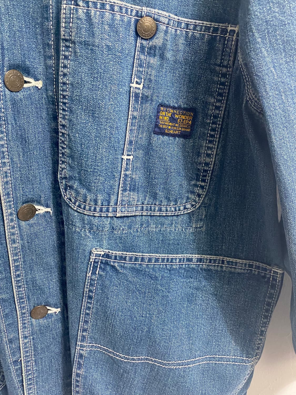 90’s GLHEART 데님 초어자켓 M 상품이미지9
