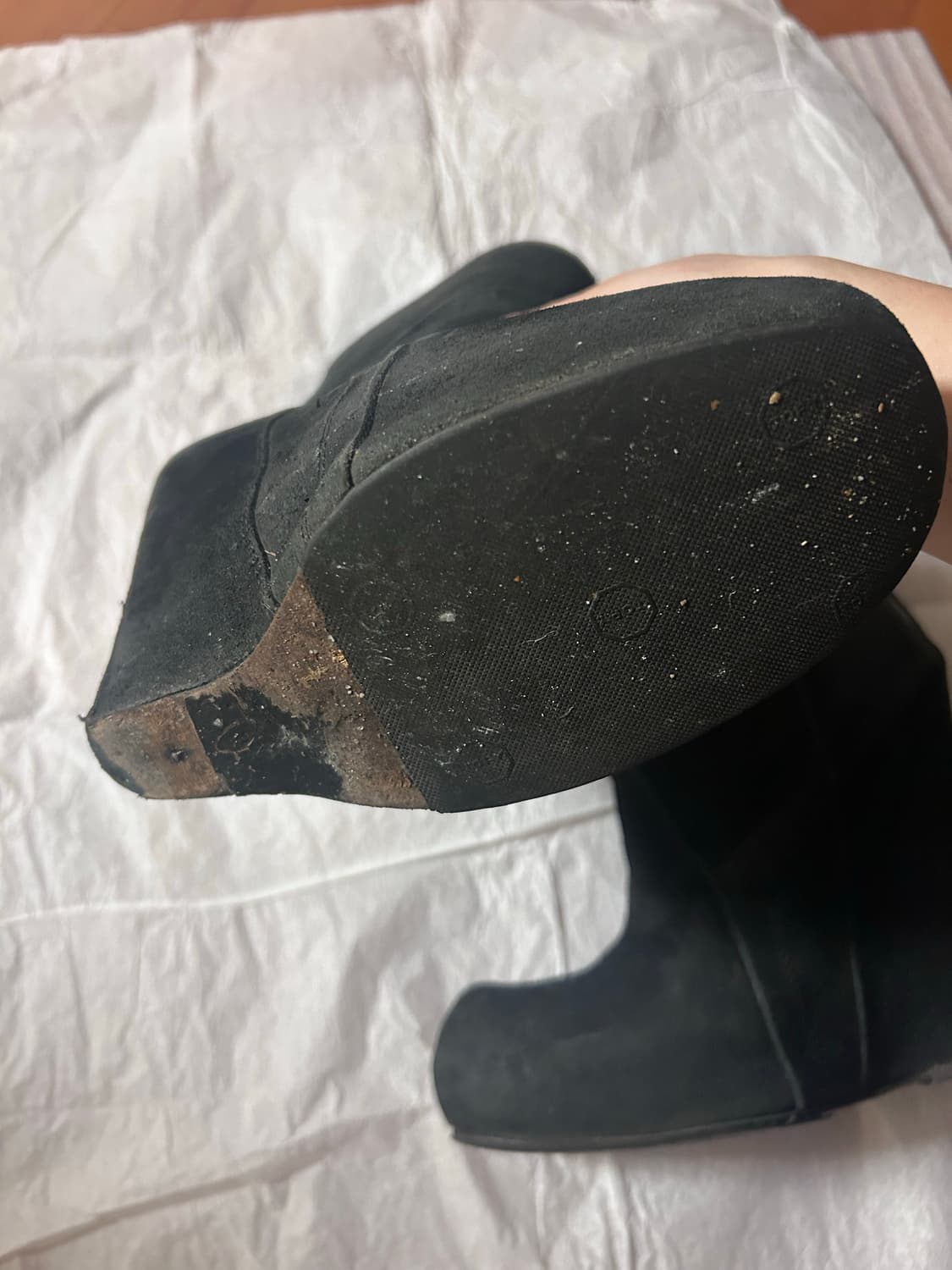 릭오웬스 웨지힐 부츠 37 (240) 상품이미지4