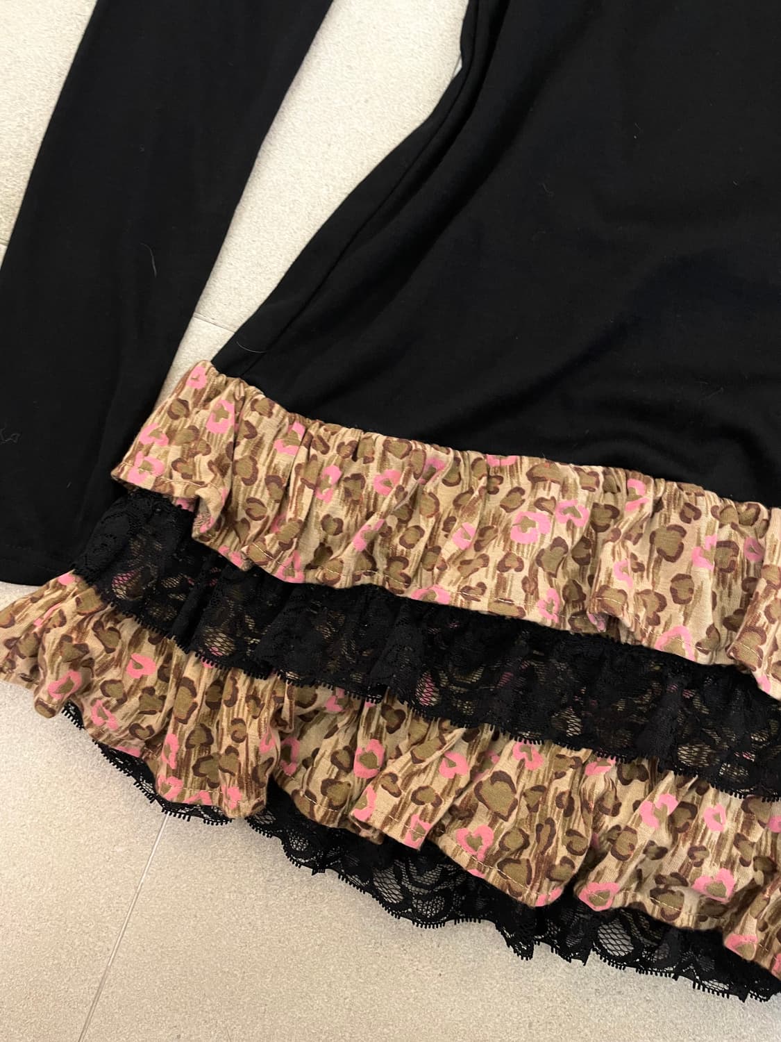 호피 레이스 캉캉 원피스 상품이미지5