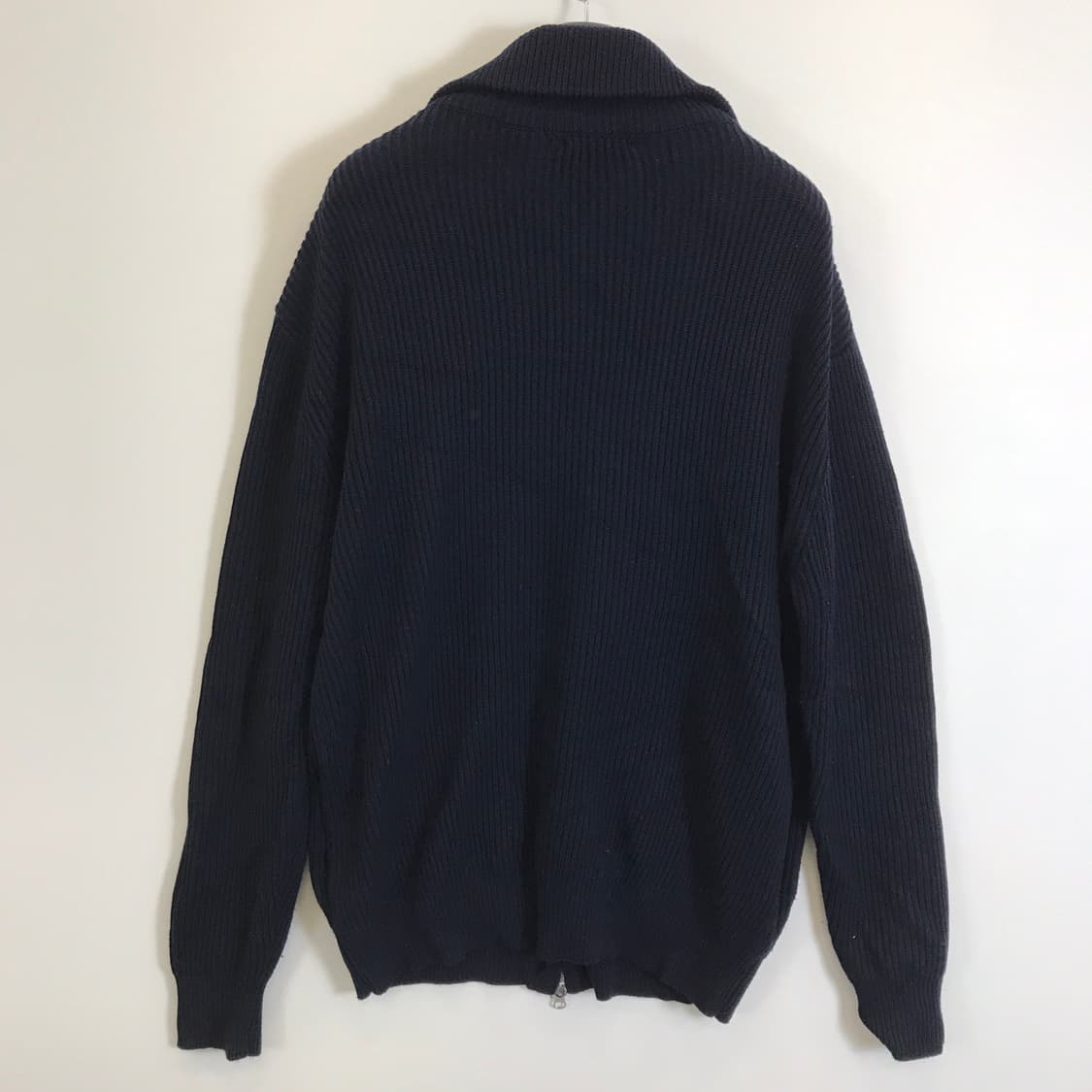 자라 네이비 투웨이 니트집업 [XL사이즈] 상품이미지4
