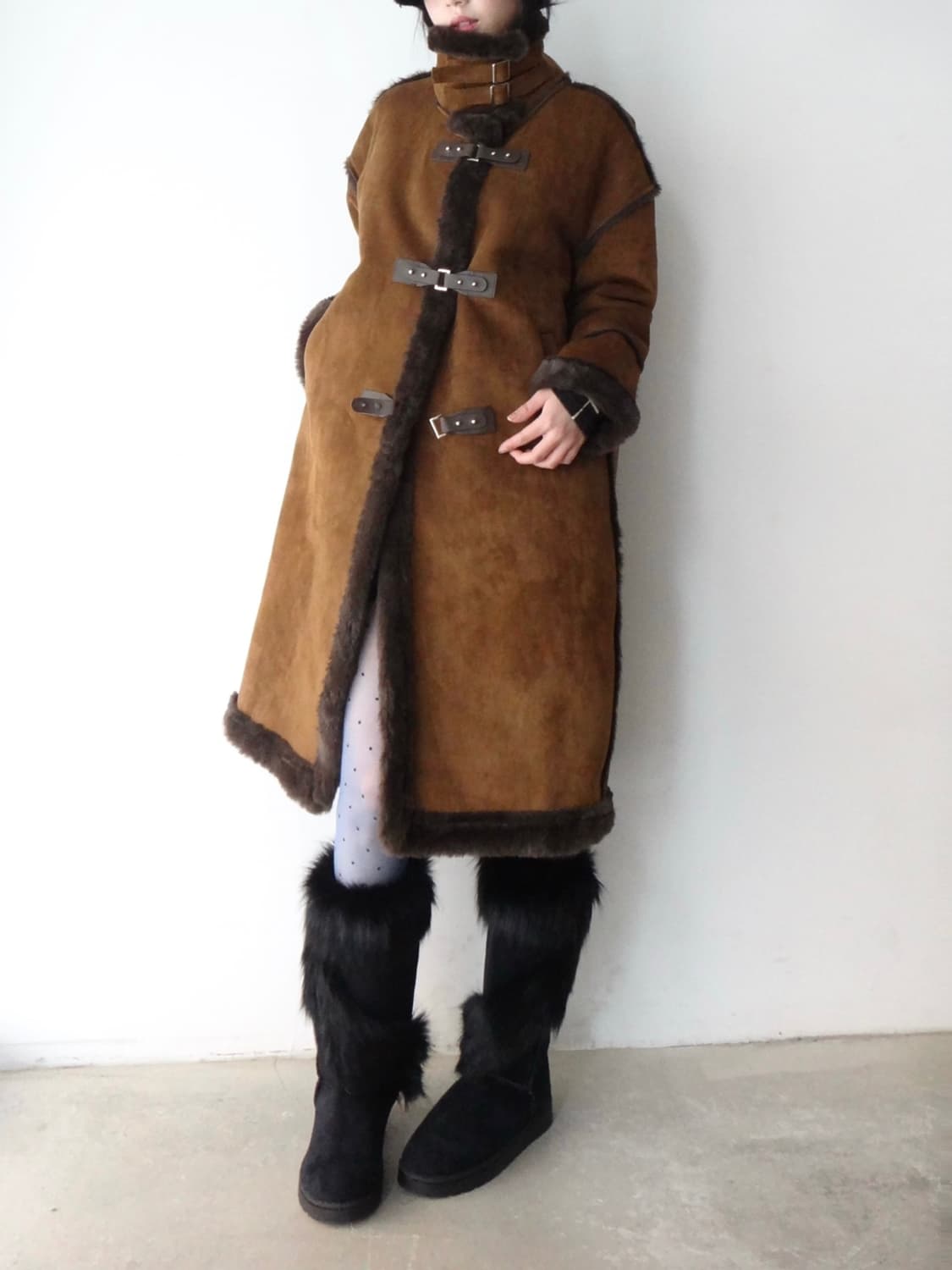 Buckle detail moca muston / brown 상품이미지5