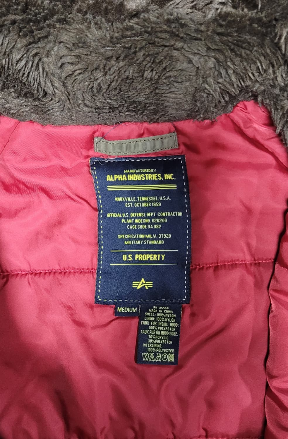 알파인더스트리 N-3B 카키 M 상품이미지4