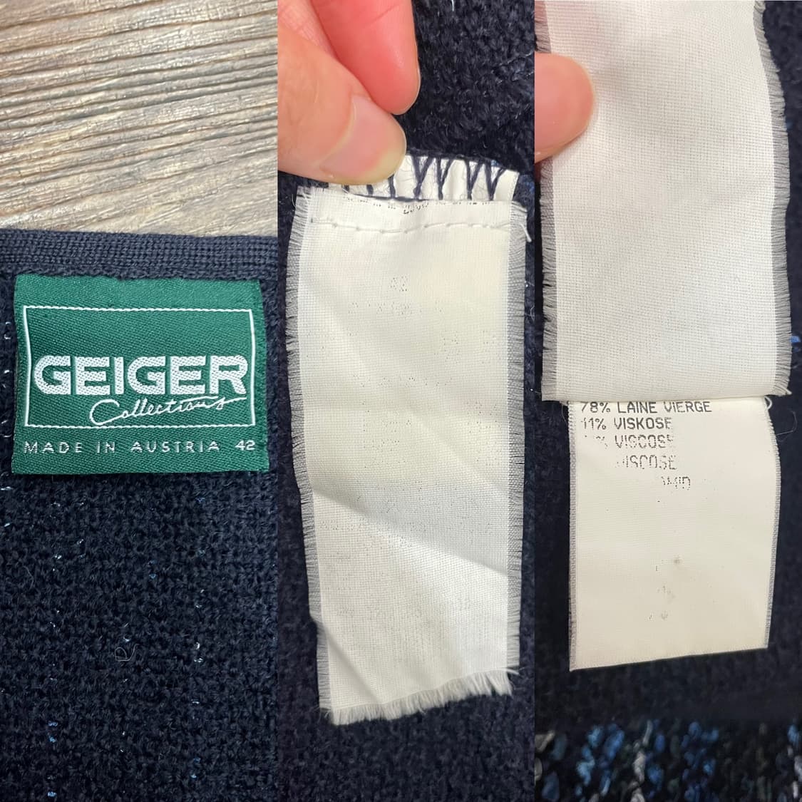 가이거 GEIGER 패턴 가디건 42 상품이미지9