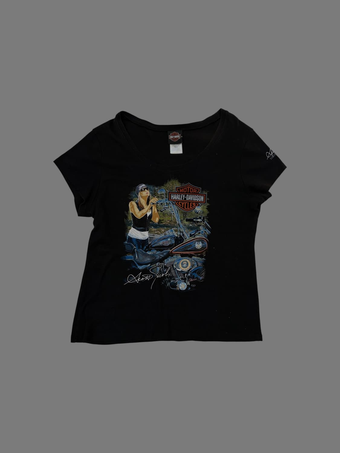 할리데이비슨 로고 그래픽 티셔츠 상품이미지1