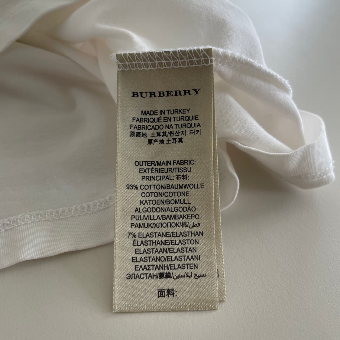 버버리 브릿 S,55 소매 노바 체크 화이트 반팔 티셔츠 상품이미지8