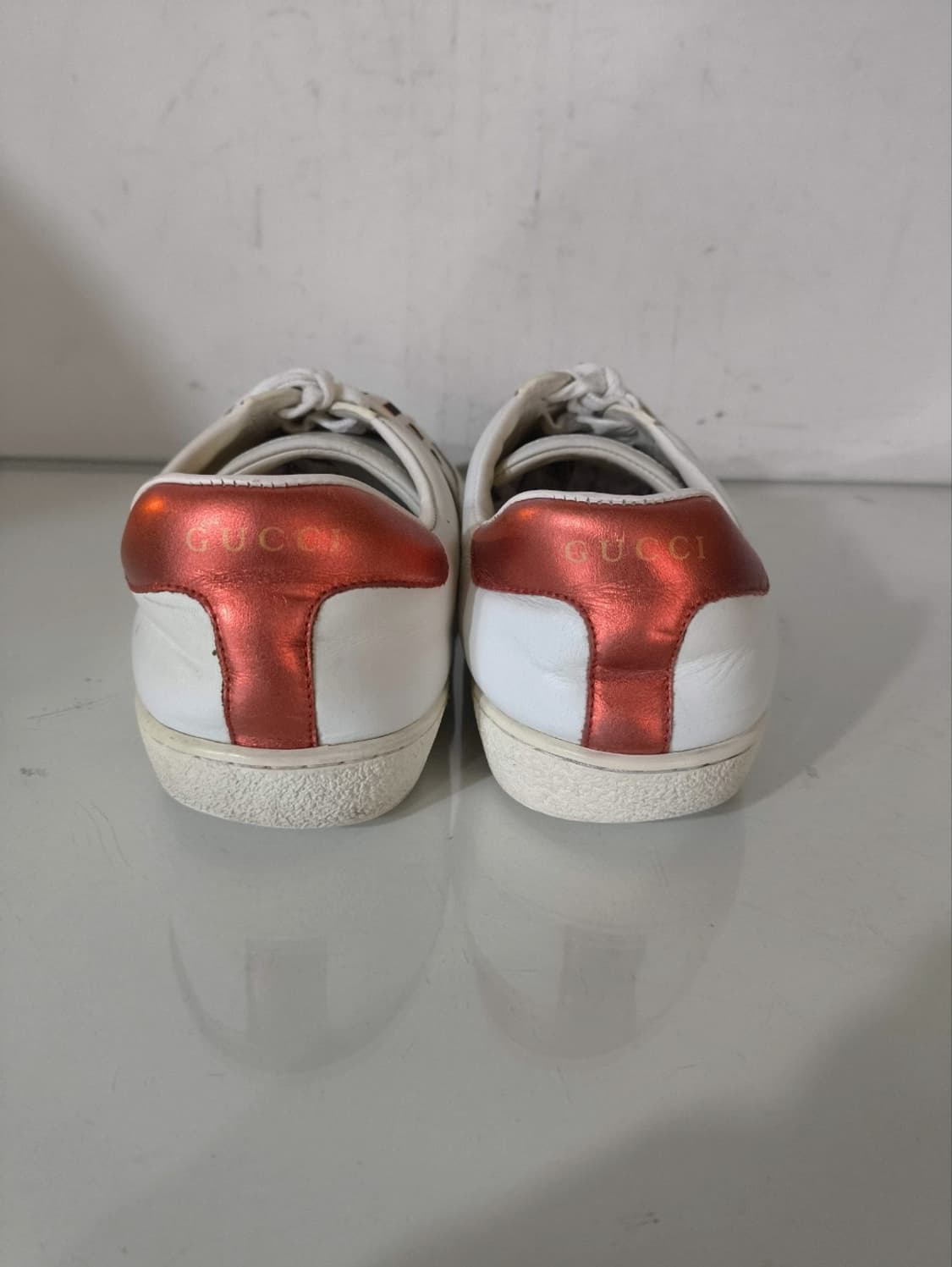 8.5 275mm 구찌 에이스 밴딩 스트라이프 스니커즈 상품이미지8