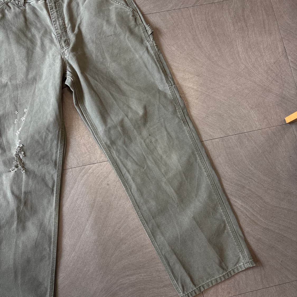 칼하트 오리지널 모스 그린 카펜터 팬츠 상품이미지8