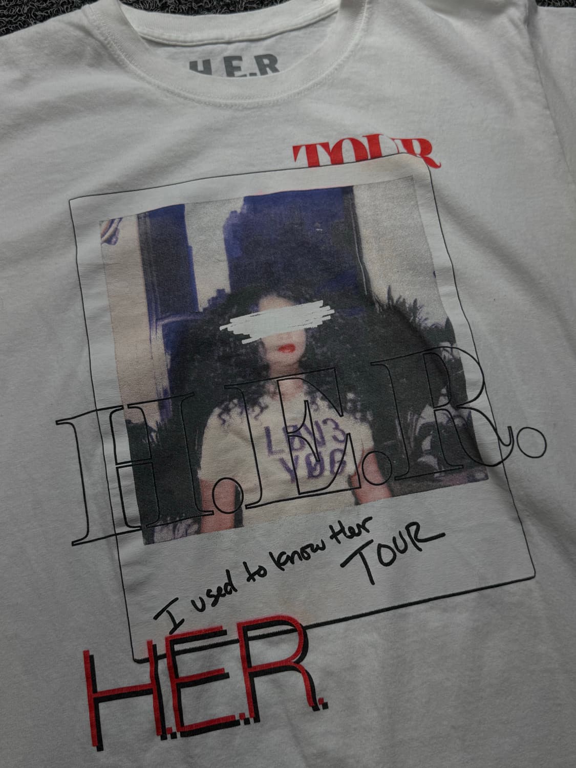 USA 빈티지 H.E.R. 투어 티셔츠 589 상품이미지1