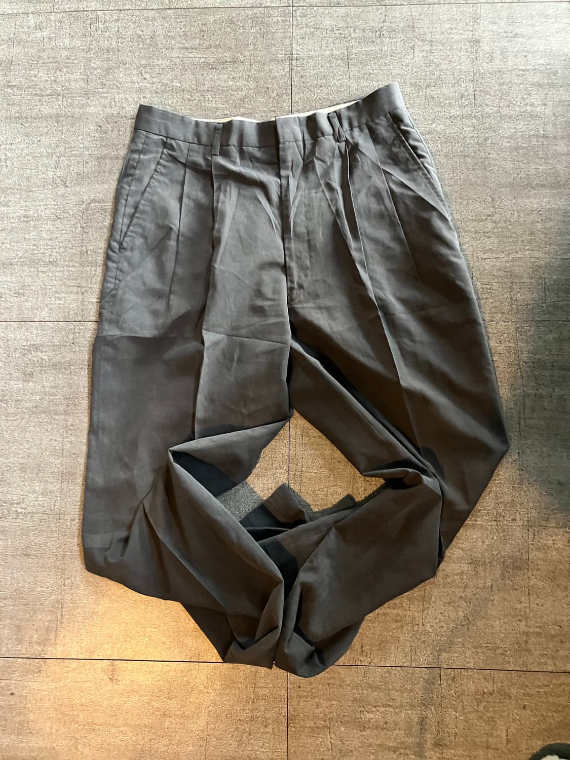 일본빈티지 트리밍버드깔 올드스쿨아메카지 스트릿 롱와이드 슬랙스팬츠 상품이미지2