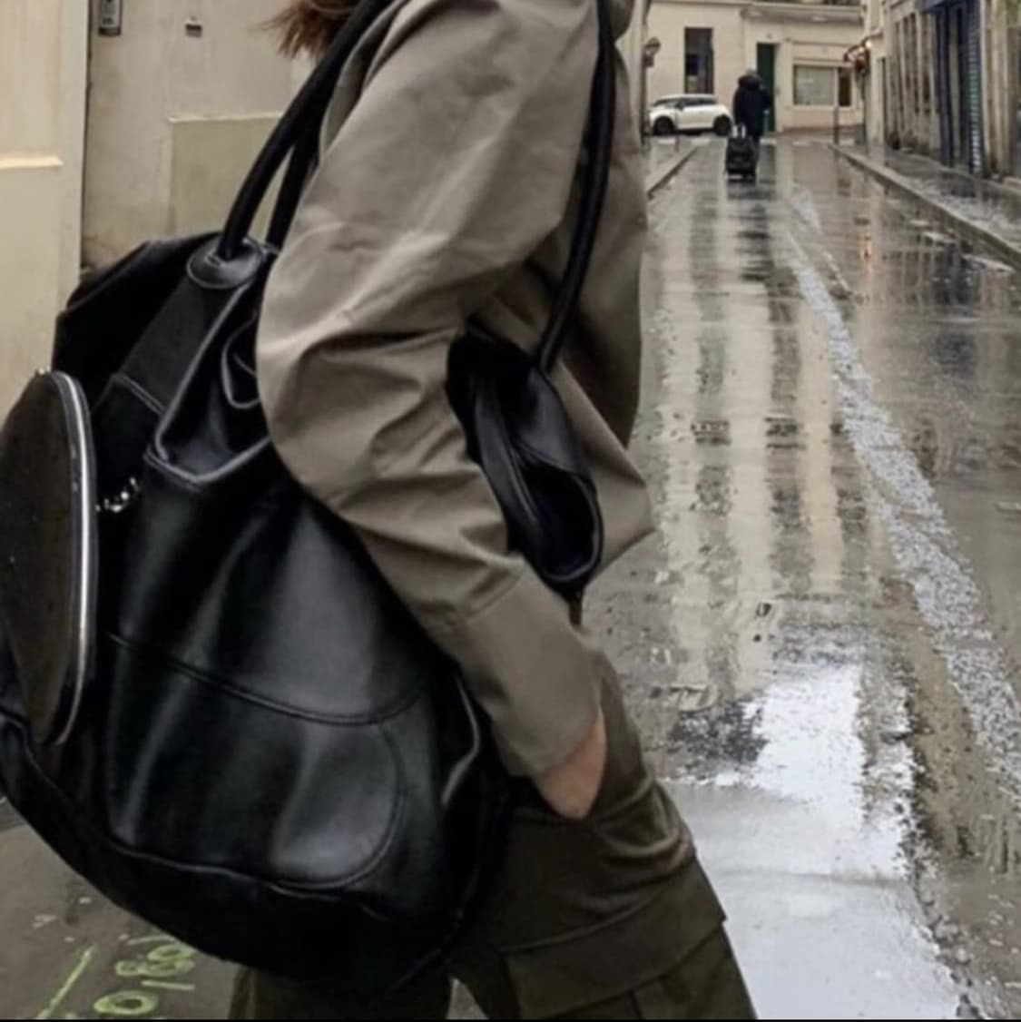 마뗑김 레더 빅백 상품이미지2