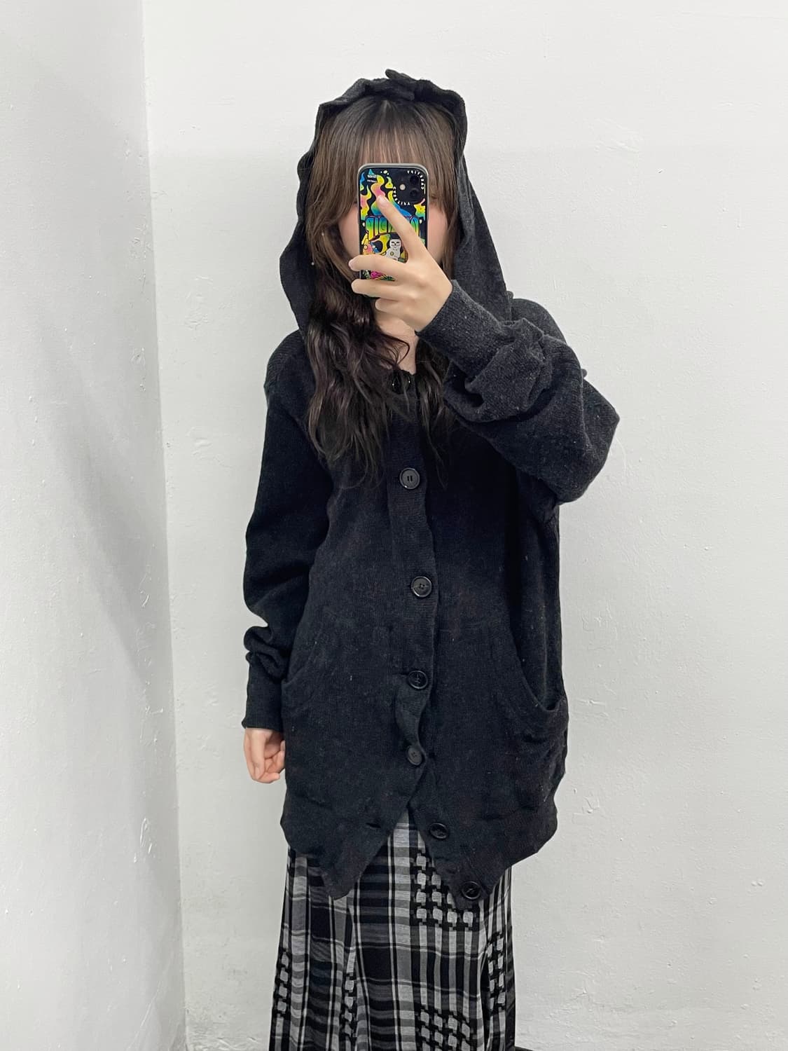 주카 울 버튼 디테일 가디건 상품이미지3