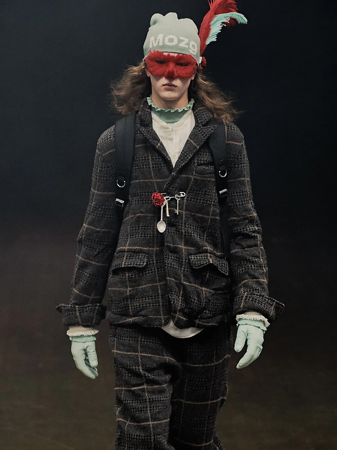 언더커버 19aw 축융 울 니트 블레이저 블랙 상품이미지2