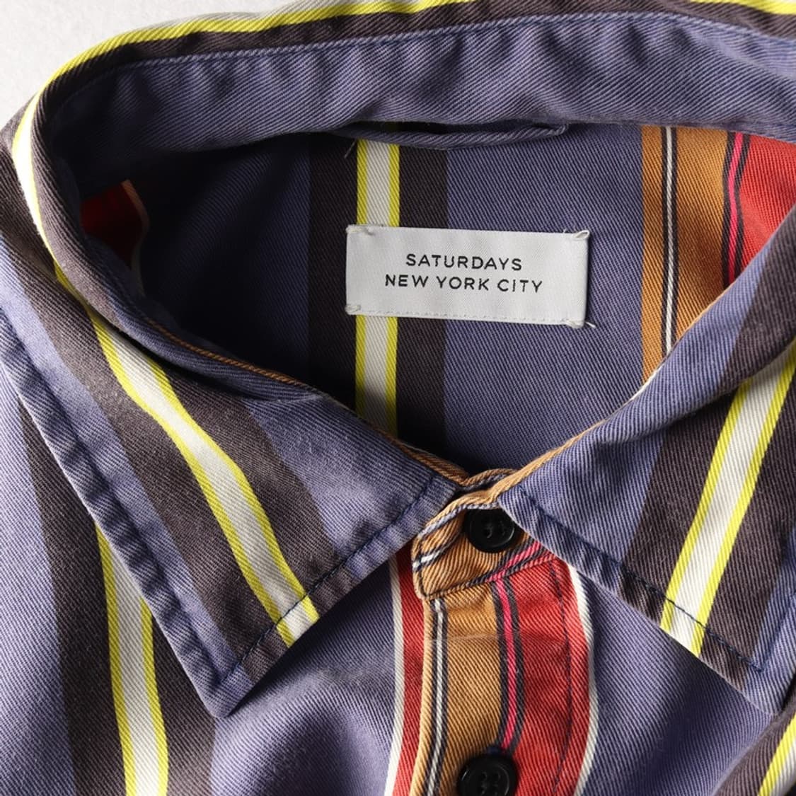 SATURDAYS NEW YORK CITY 스트라이프 셔츠 F 상품이미지5