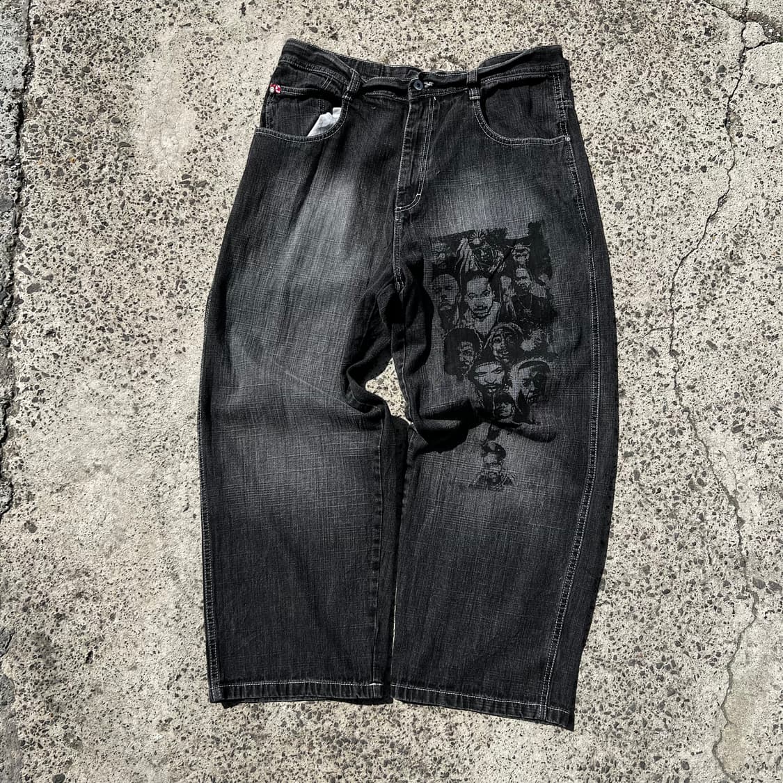 사우스폴리 올드스쿨 힙합 데님 팬츠 상품이미지1