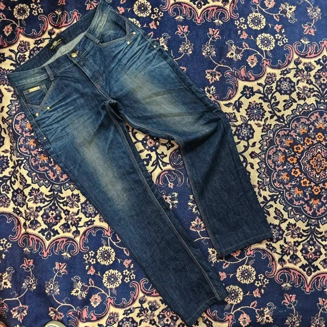 그레이트 게츠비(GREAT GATSBY) GG 패치 자수 데님팬츠 상품이미지1