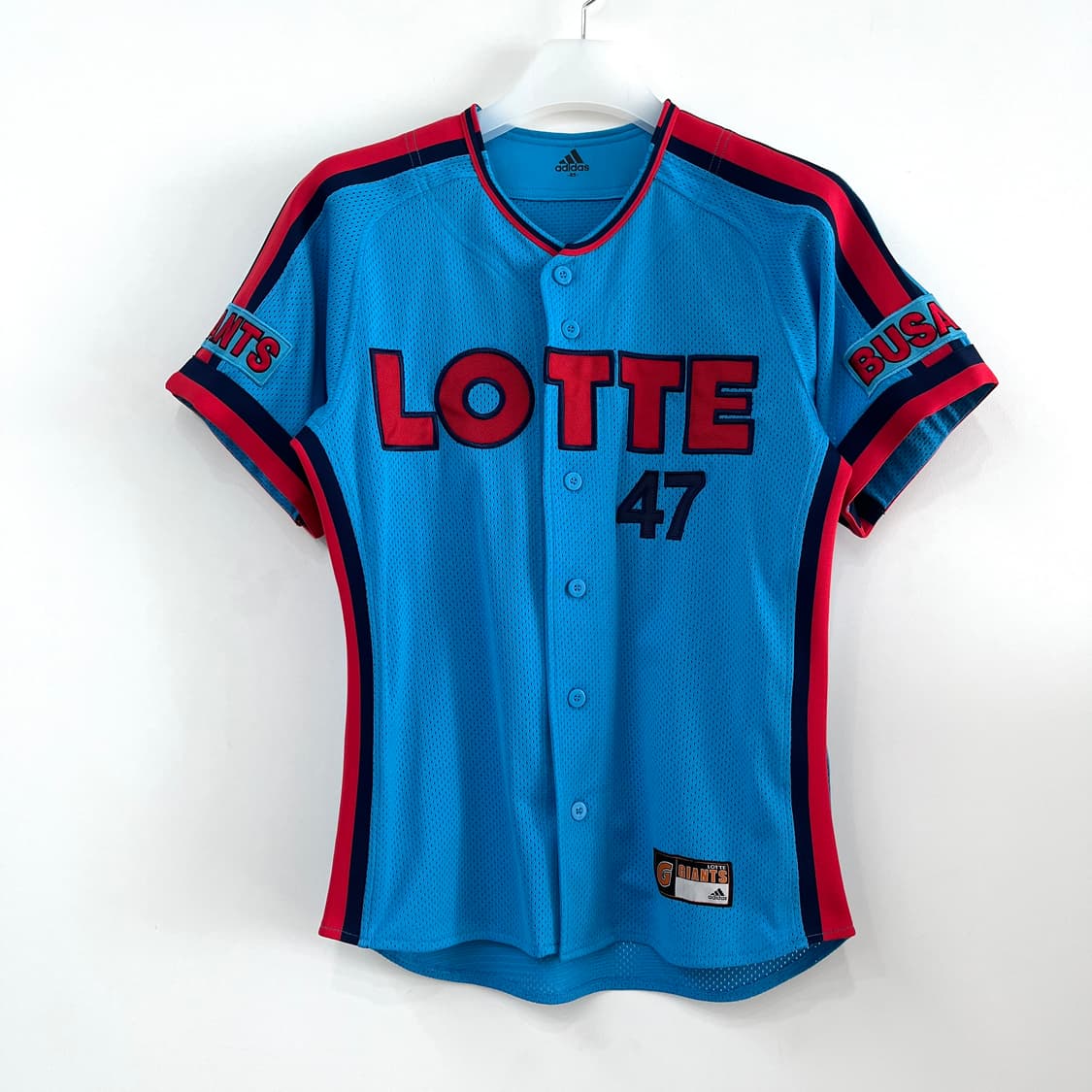 롯데 자이언츠 아디다스 강민호 싸인 올드 반팔 유니폼 상품이미지2