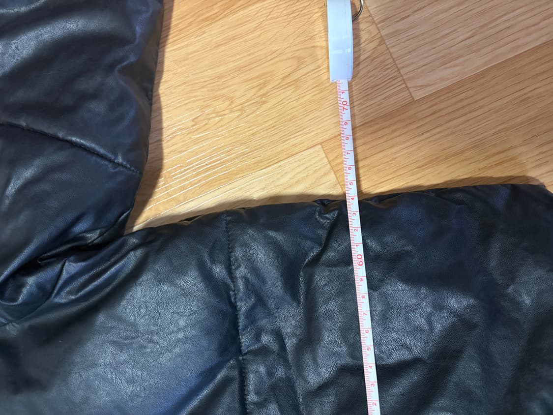 숏패딩 페이크레더 상품이미지5