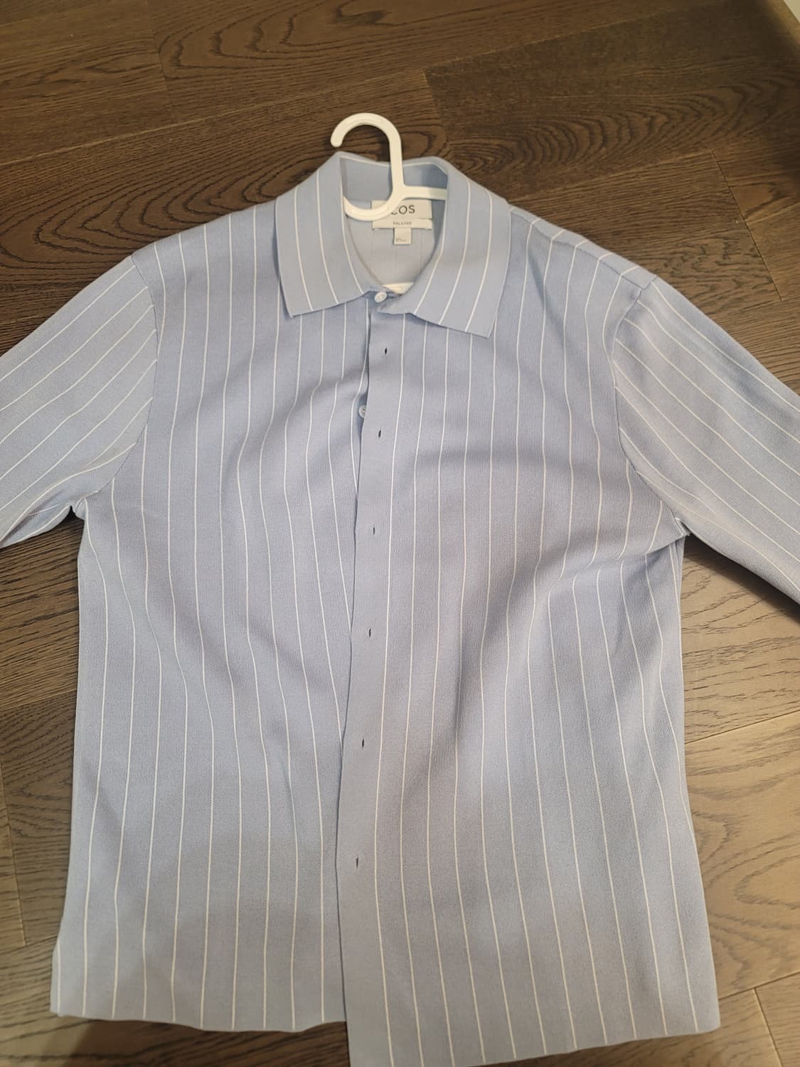 COS 코스 릴랙스드 스트라이프 니트 코튼 셔츠 가디건 S 상품이미지2