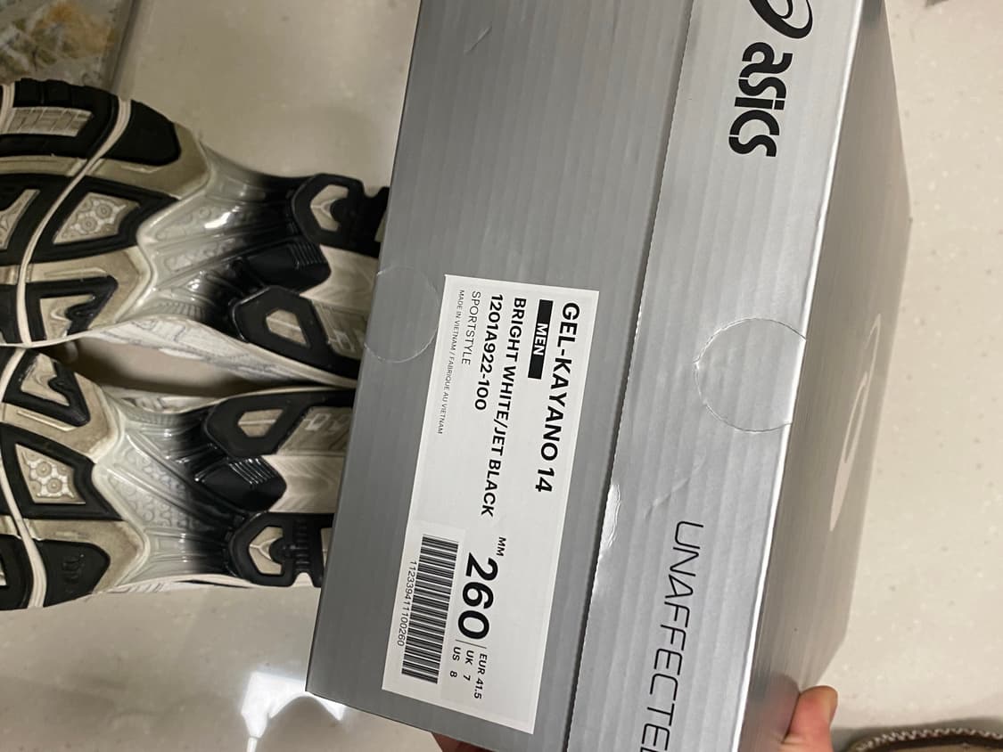 아식스 언어펙티드 젤카야노14 화이트 260 상품이미지6