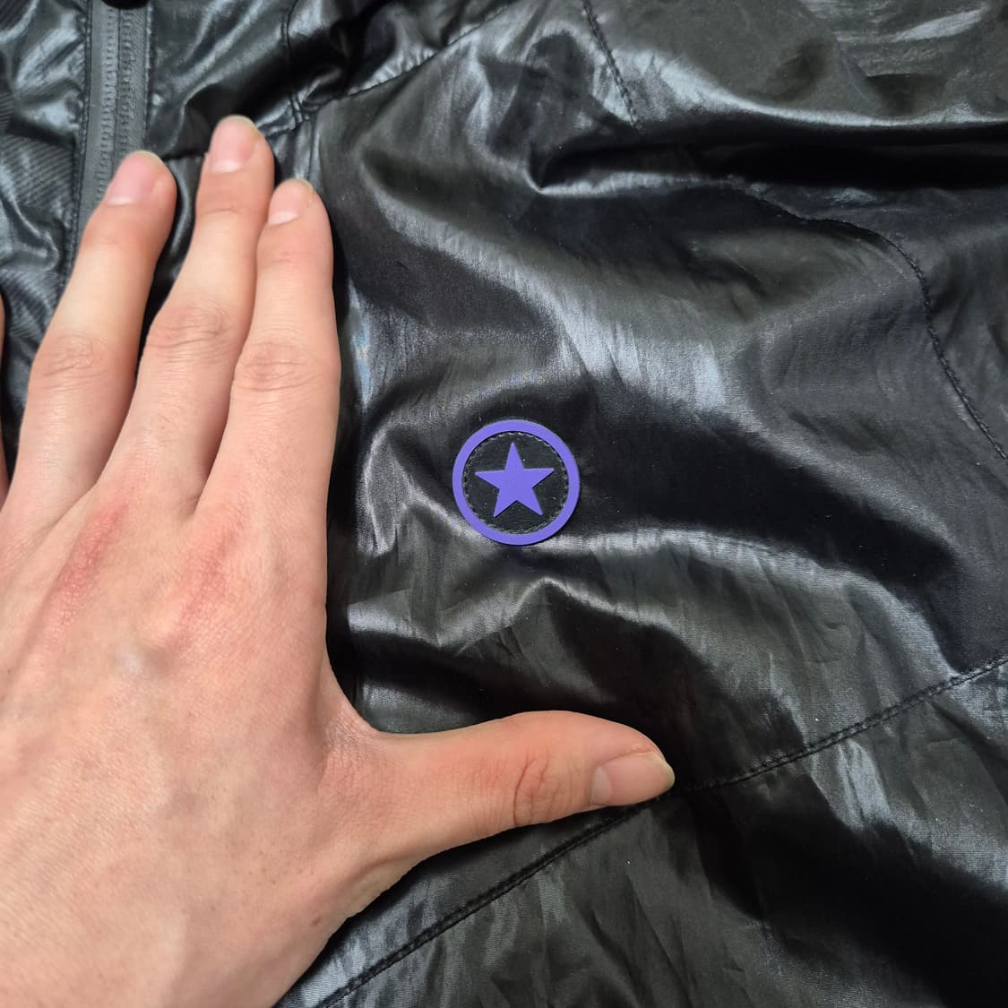 컨버스 원스타 로고 바람막이 후드 자켓 L(100) 상품이미지4