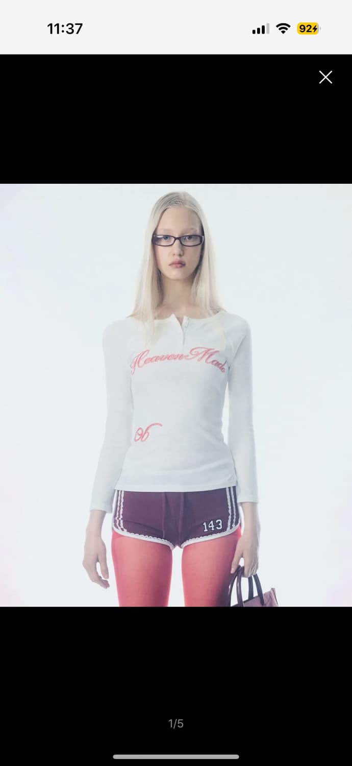 Heavenly Button Down T-shirt White 상품이미지1