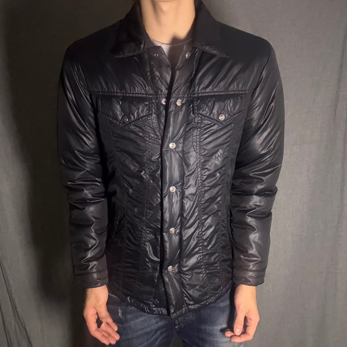 리바이스 오리털 블랙 패딩 셔츠 자켓  상품이미지3