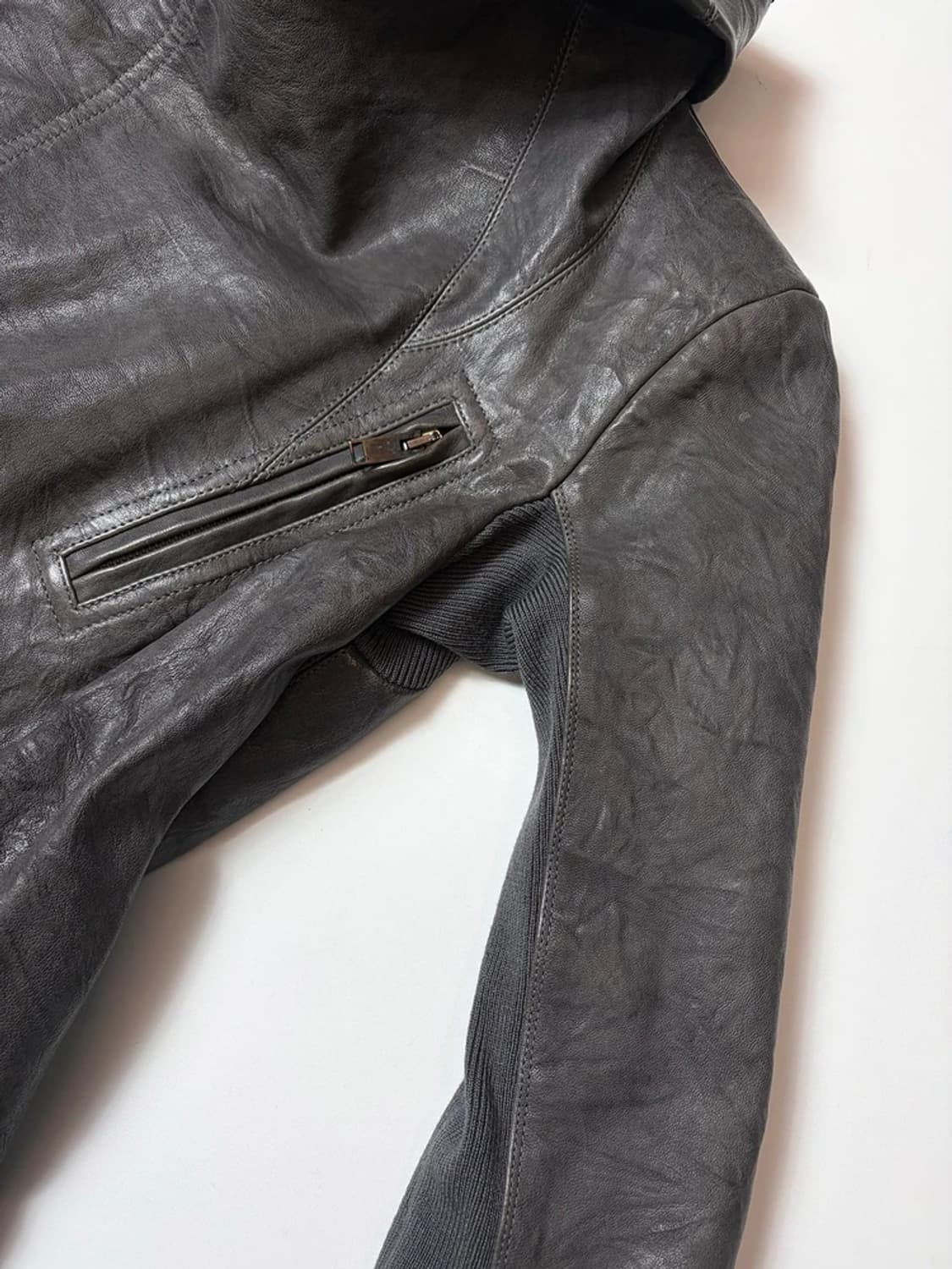 릭오웬스 Rick Owens 13FW 락 펑크 양가죽 코트 PN8942 상품이미지5