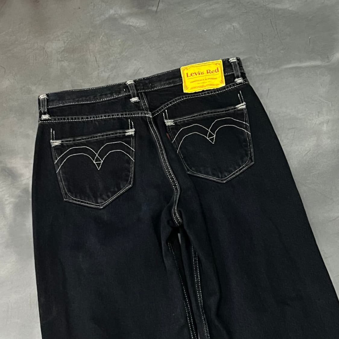  리바이스 레드 흑청 데님 팬츠 y15591 상품이미지4