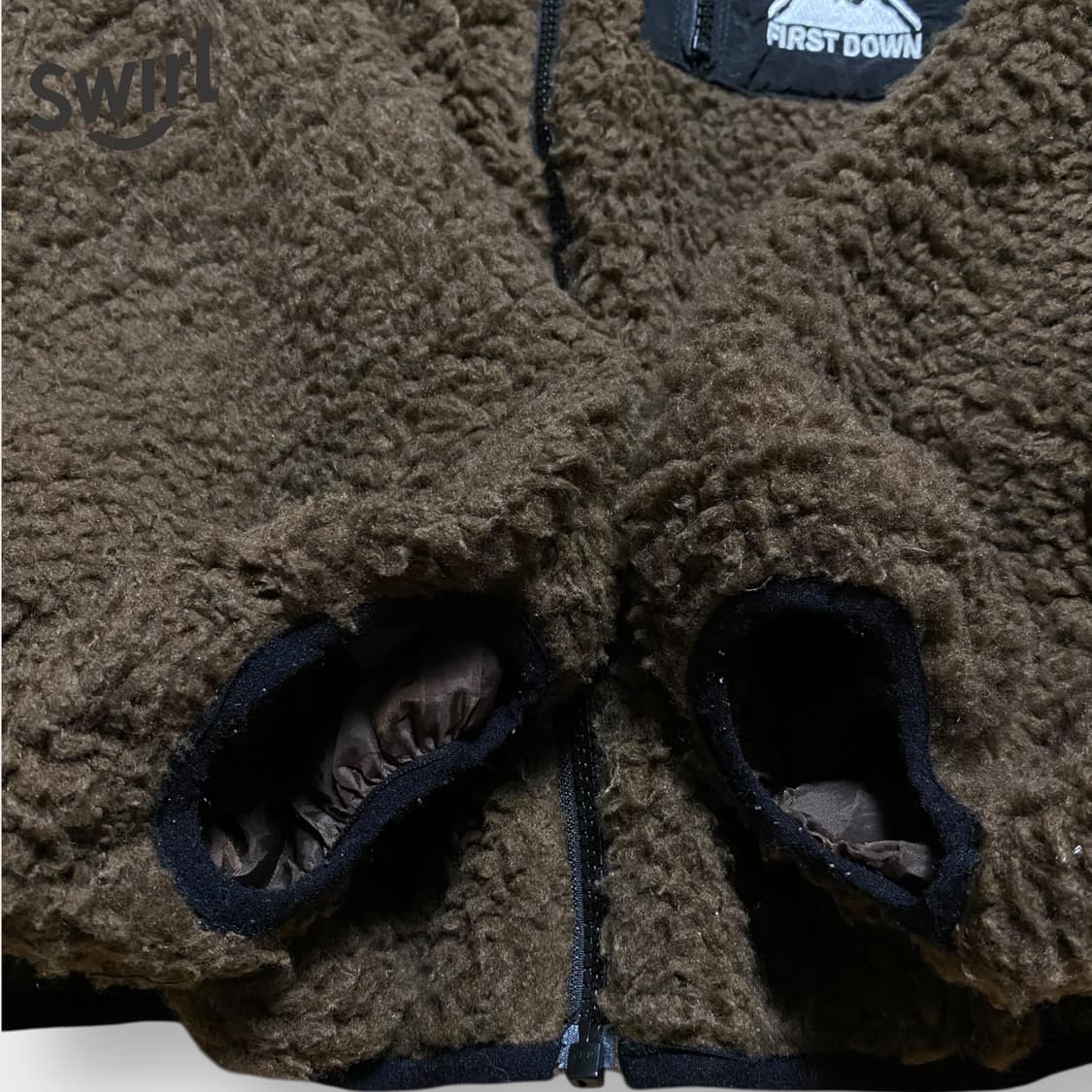 🌊Firstdown boa fleece hoodie 상품이미지5