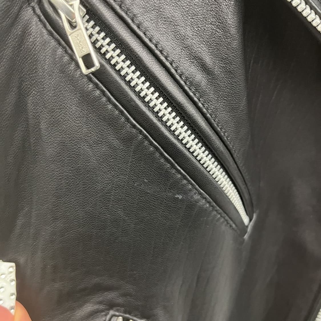 비바스튜디오 락시크 힙 바이커 라이더 가죽자켓 M C10058 상품이미지8