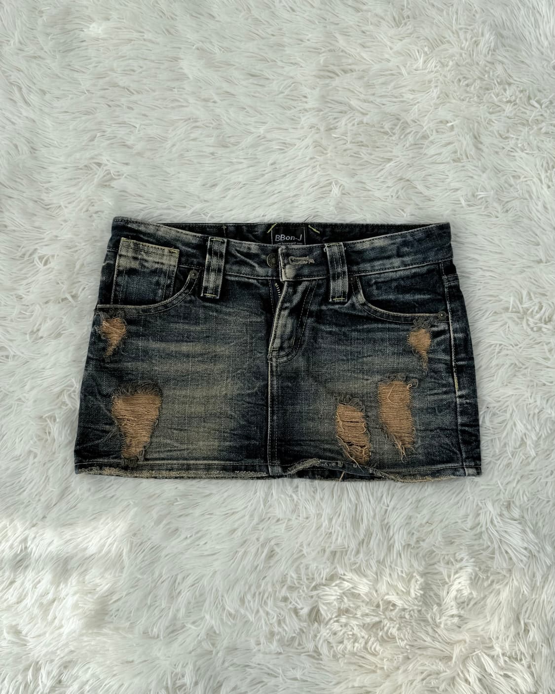 그런지 와투케 데님 스커트 상품이미지1