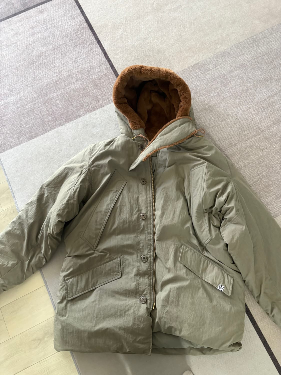 예스아이씨 Guardian Down Parka Sage Green 패딩 상품이미지3