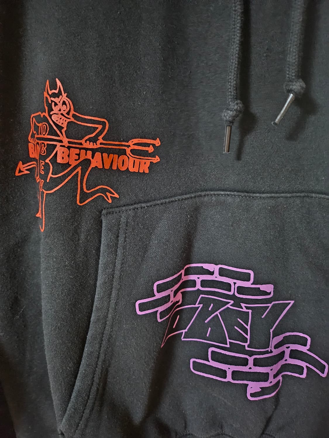 OBEY 버터플라이 오버핏 후드 블랙 L 상품이미지4