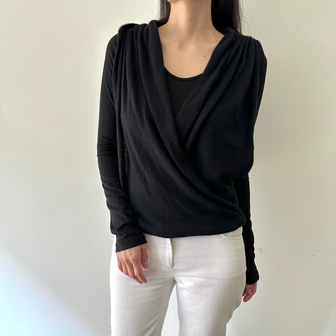 츠모리치사토 tsumori chisato 앙고라 혼방 디테일 롱슬리브 상품이미지1