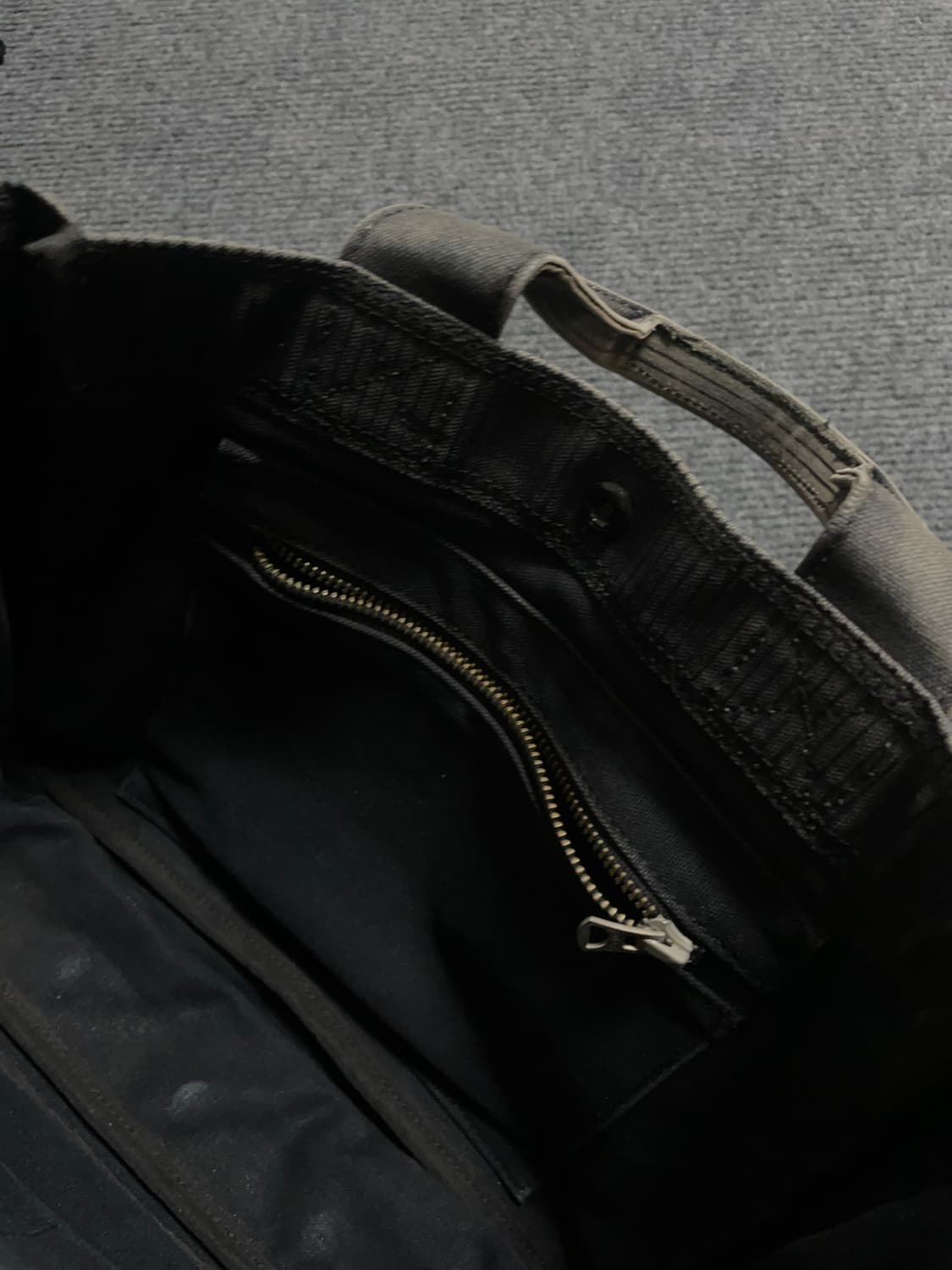 포터 드로잉 블랙 스트라이프 토트백 상품이미지7