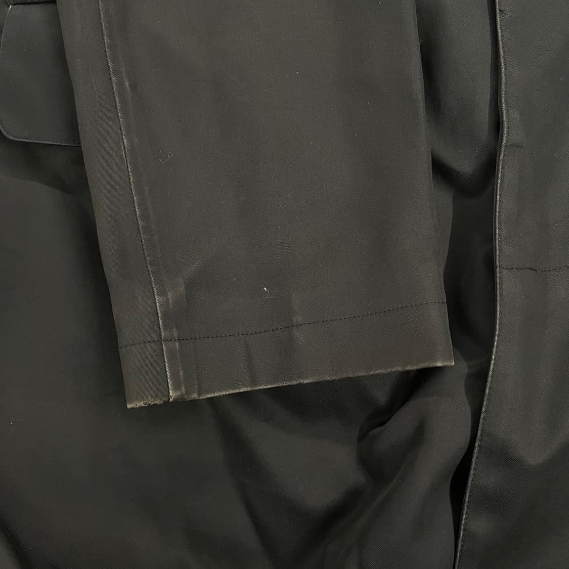 [정품/M] A.P.C. 아페쎄 블랙 코튼 랩 코트 b16 상품이미지8