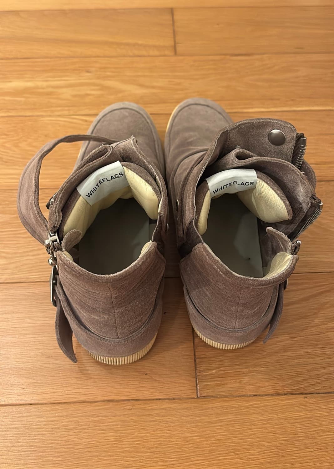 Attachment/WhiteFlag Leather Biker Boots 상품이미지5