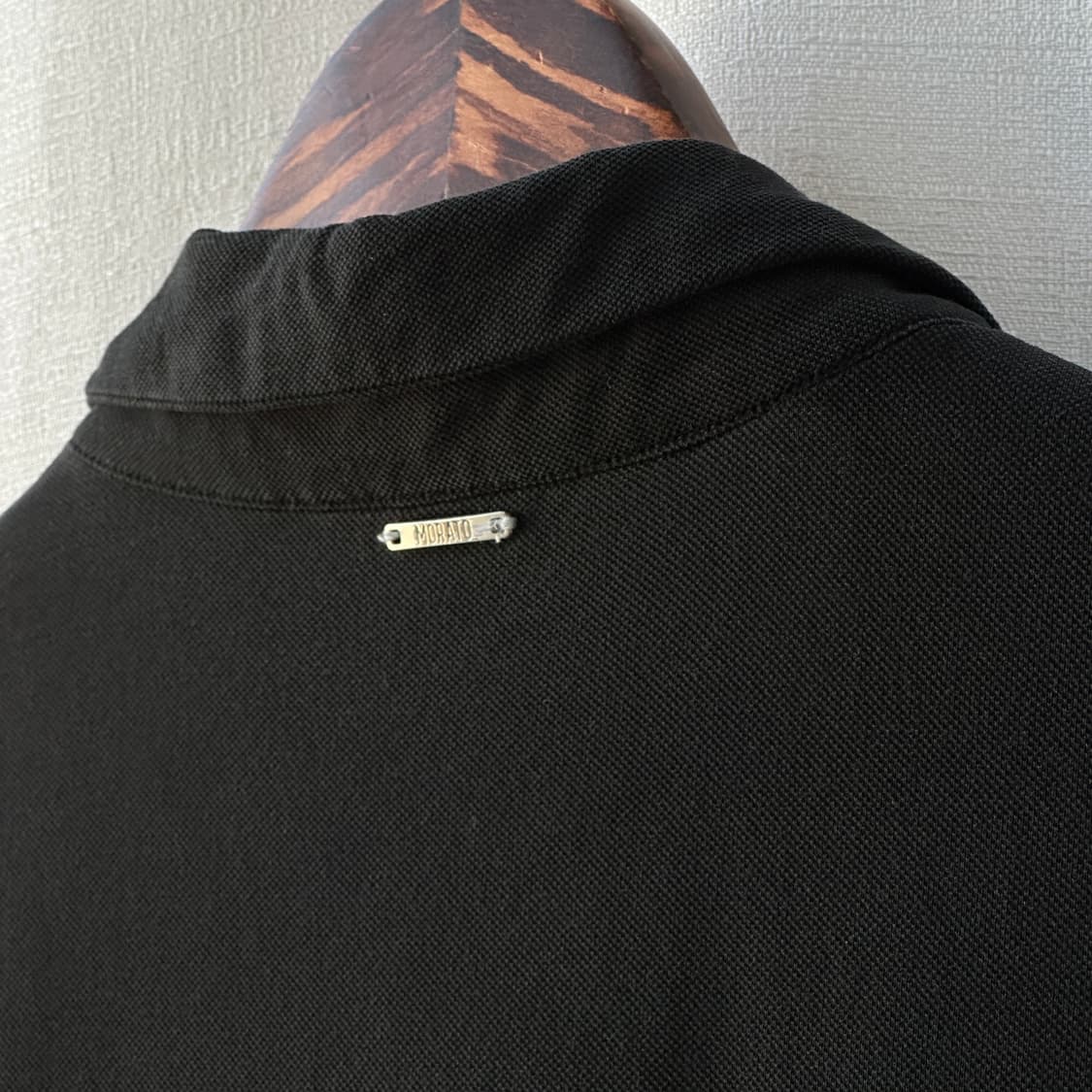 안토니모라토 코튼 오픈 카라 반팔 티셔츠 블랙 XL 상품이미지8